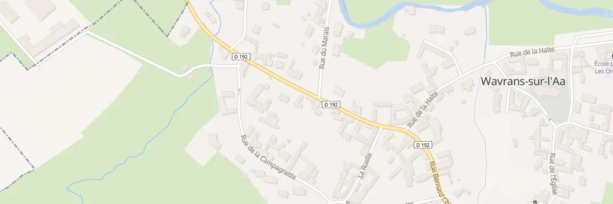 Plan du 24 Rue Bernard Chochoy à Wavrans-sur-l’Aa