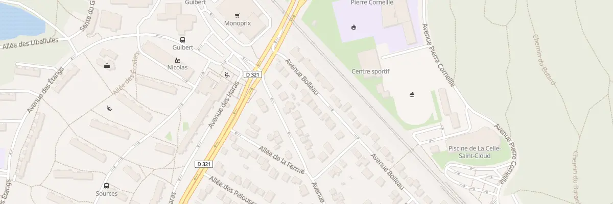 Plan du 57 Av Boileau à La Celle-Saint-Cloud