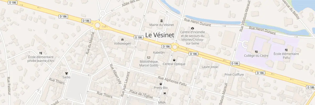 Plan du 55B Bd Carnot au Vésinet
