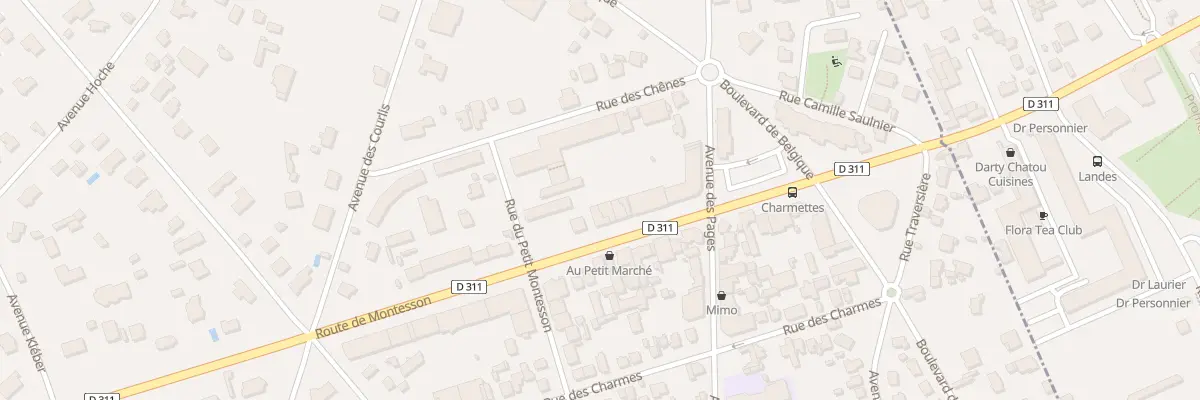 Plan du 20B Rte de Montesson au Vésinet