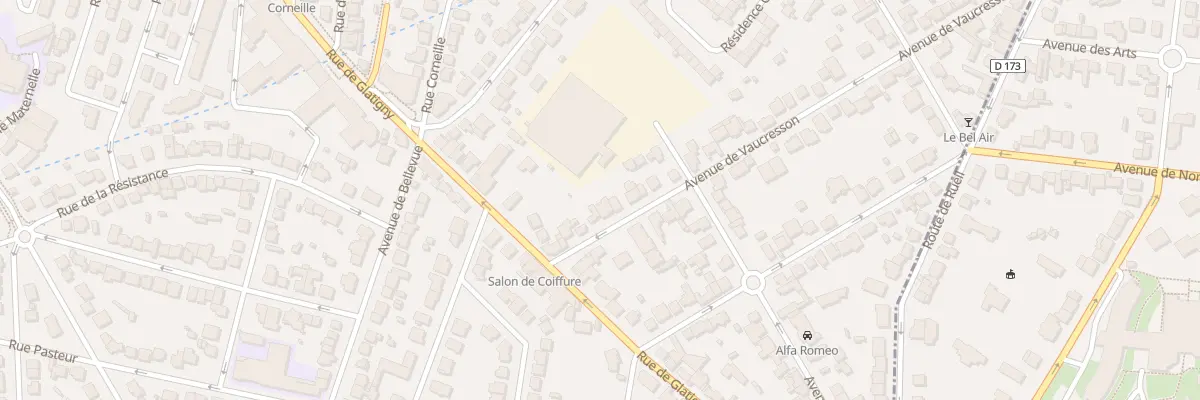 Plan du 9 Av de Vaucresson au Chesnay-Rocquencourt