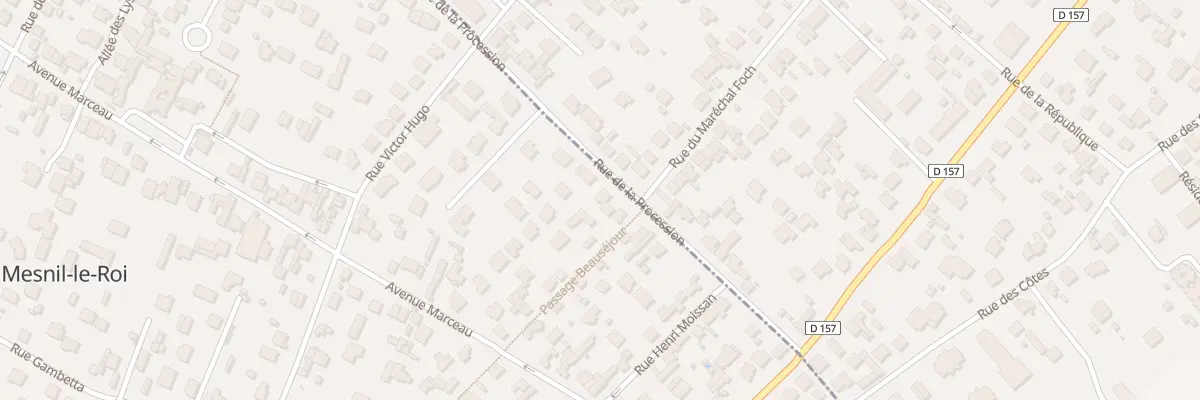 Plan du 31 Rue de la Procession au Mesnil-le-Roi