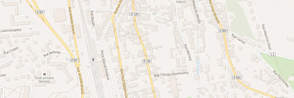 Plan du 89 Rue Anatole France à Méru