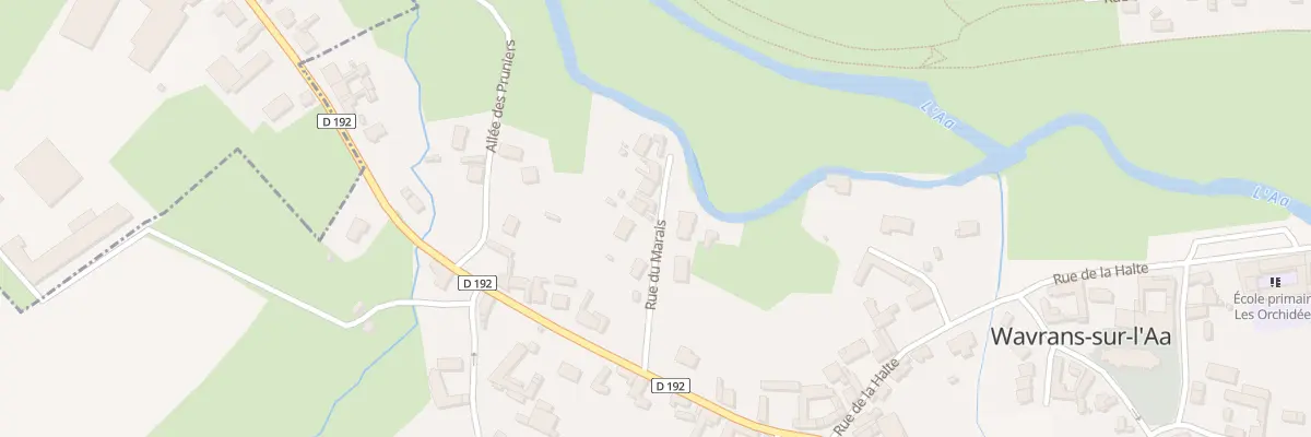 Plan du 9 Rue du Marais à Wavrans-sur-l’Aa