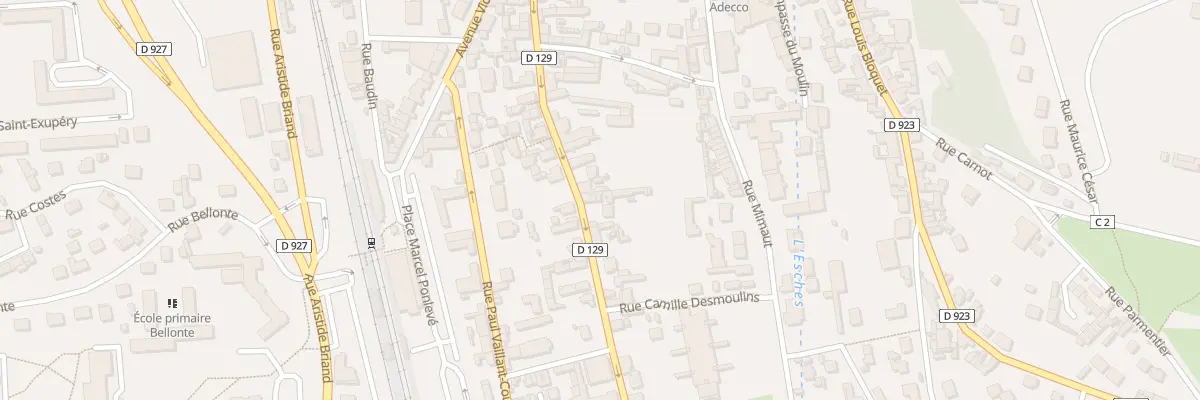Plan du 91 Rue Anatole France à Méru