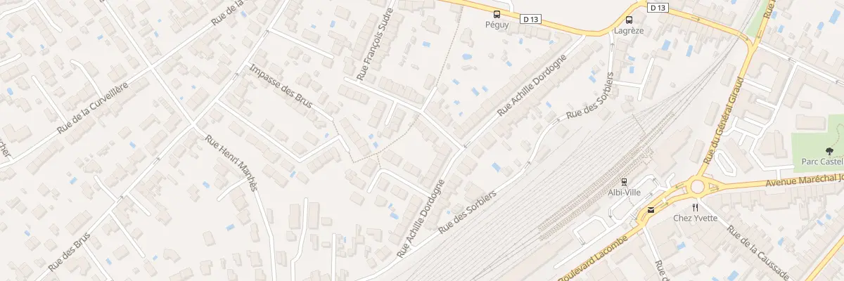 Plan du 5 Rue Charles Péguy à Albi