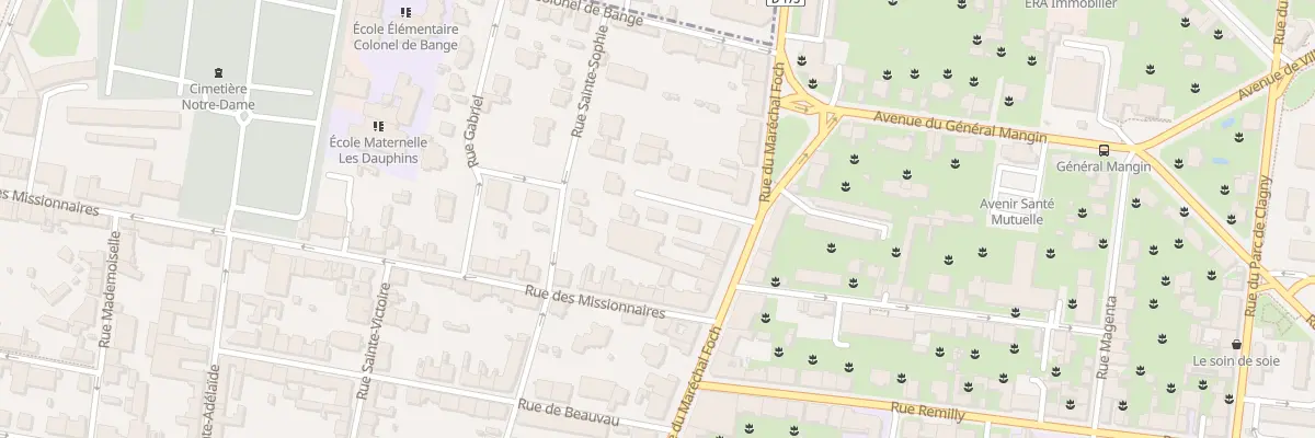Plan du 5 Imp Nattier à Versailles