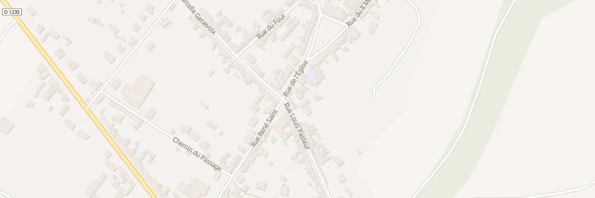 Plan du 1 Rue Louis Pasteur à Belloy-sur-Somme