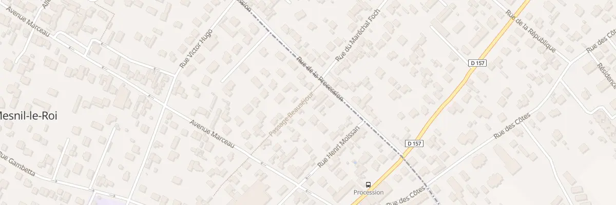 Plan du 25 Rue de la Procession au Mesnil-le-Roi