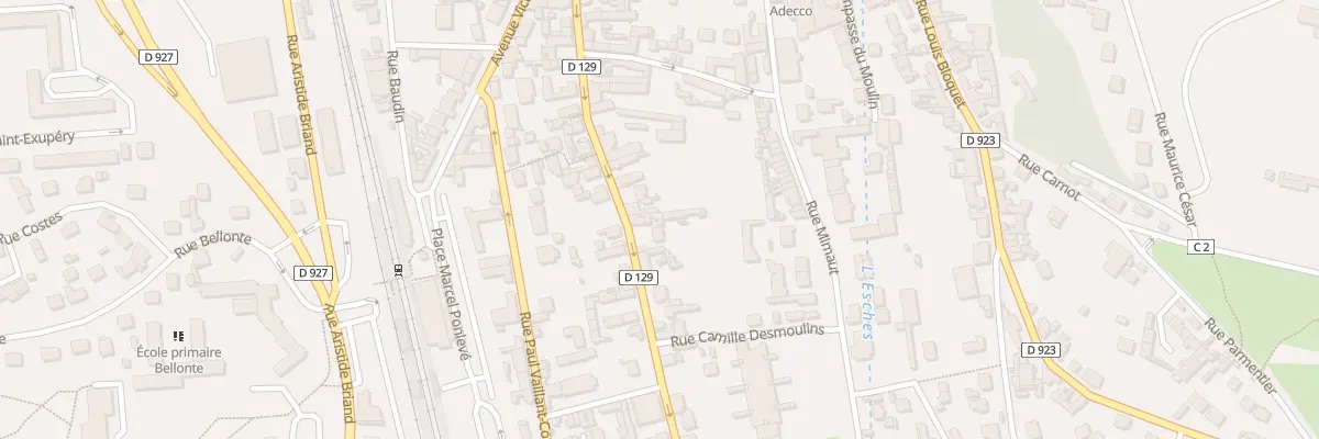 Plan du 93 Rue Anatole France à Méru