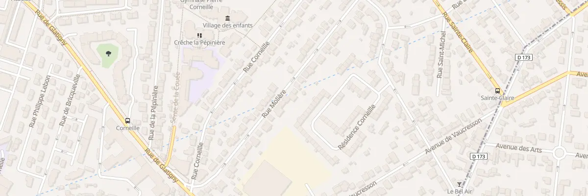 Plan du 30 Rue Molière au Chesnay-Rocquencourt