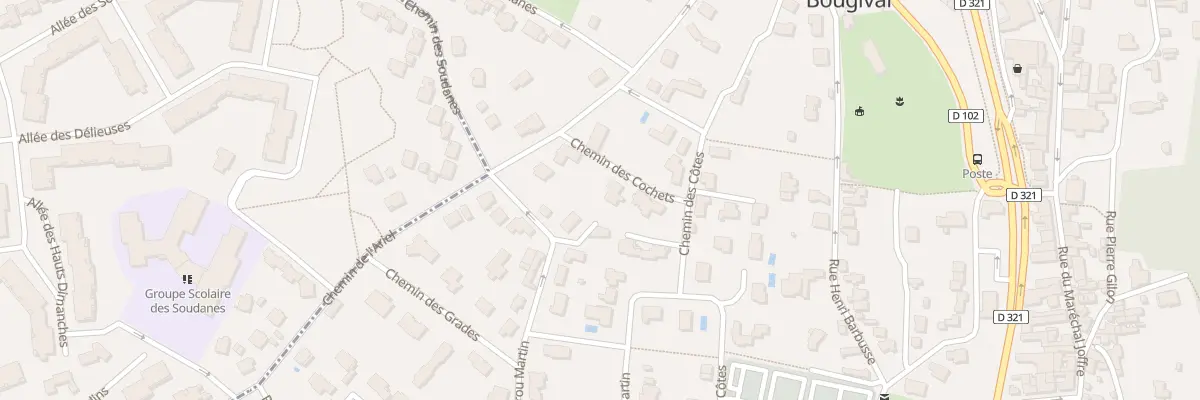 Plan du 1 Che des Cochets à Bougival