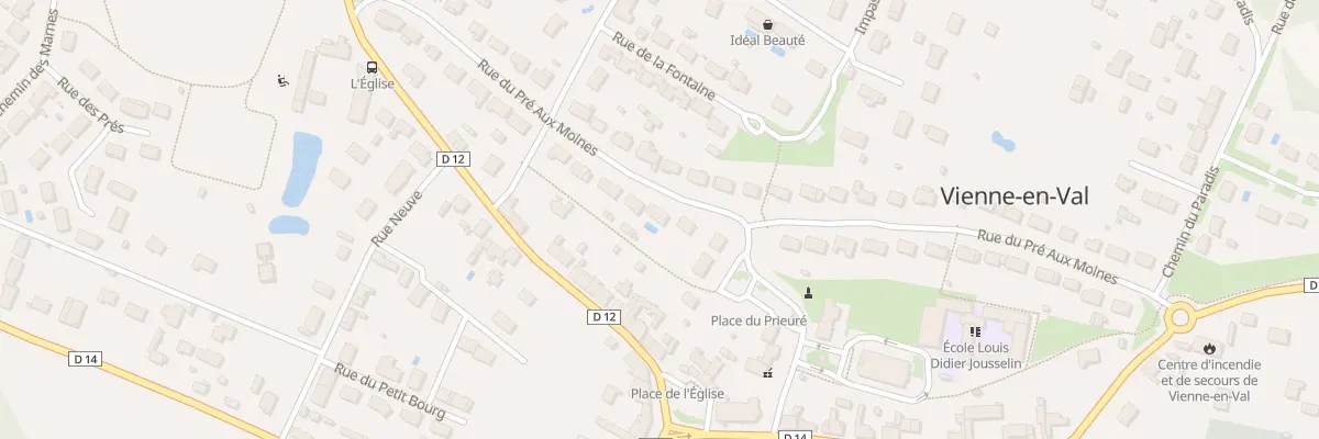 Plan du 33 Rue du Pré-aux-Moines à Vienne-en-Val
