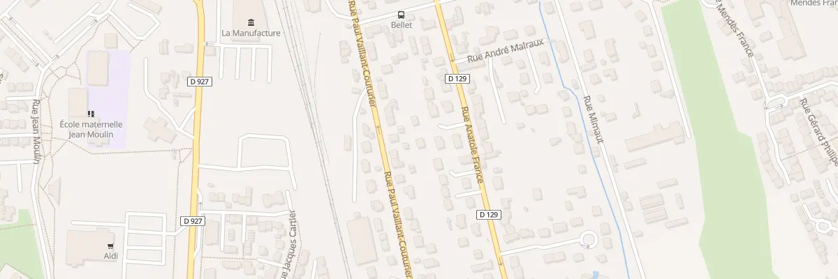 Plan du 122 Rue Anatole France à Méru