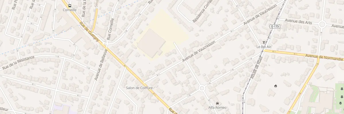 Plan du 15B Av de Vaucresson au Chesnay-Rocquencourt