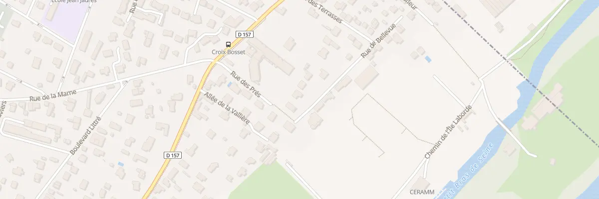 Plan du 1 Sq de Bellevue au Mesnil-le-Roi