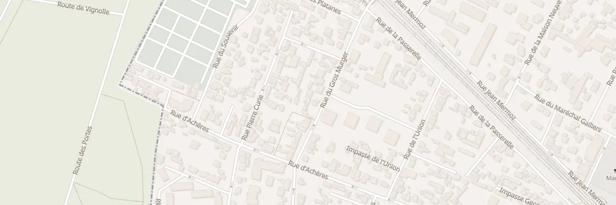 Plan du 26B Pas du Gros Murger à Maisons-Laffitte