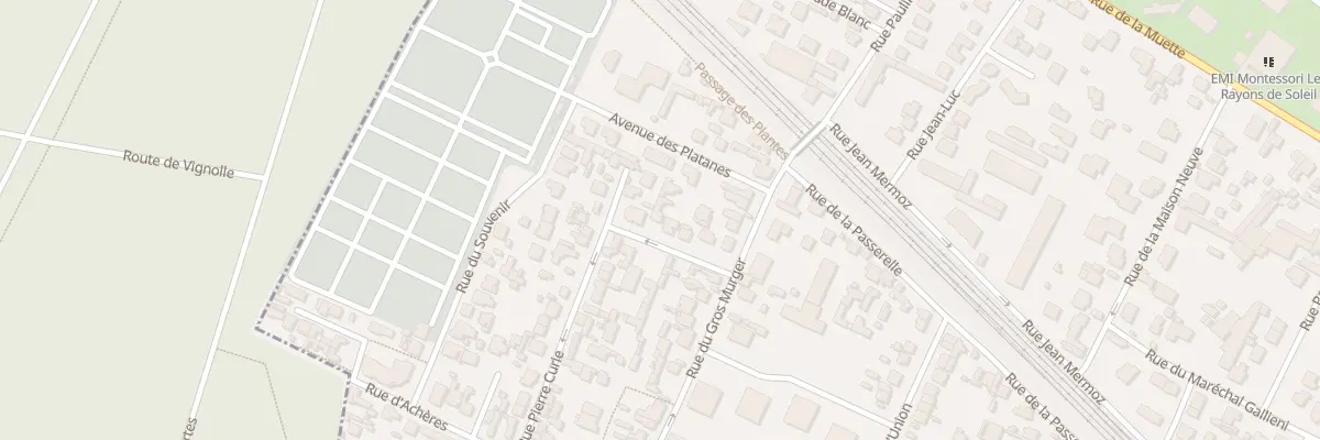 Plan du 10 Rue Pierre Curie à Maisons-Laffitte