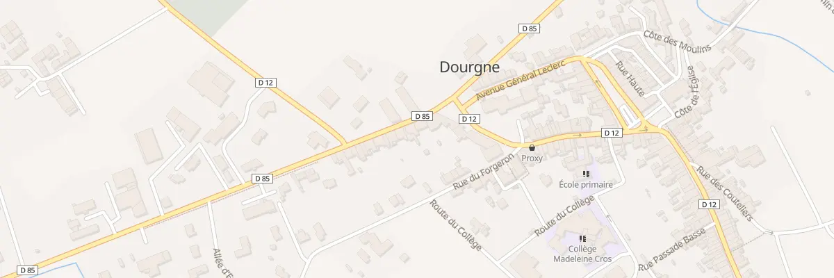 Plan du 7 Av du 19 Mars 1962 à Dourgne