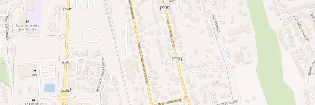 Plan du 130D Rue Anatole France à Méru