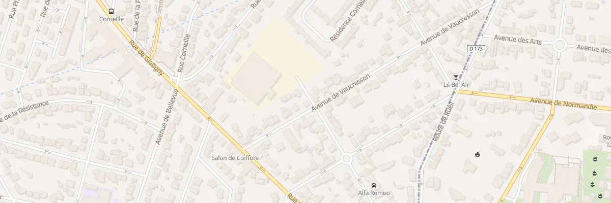 Plan du 17B Av de Vaucresson au Chesnay-Rocquencourt