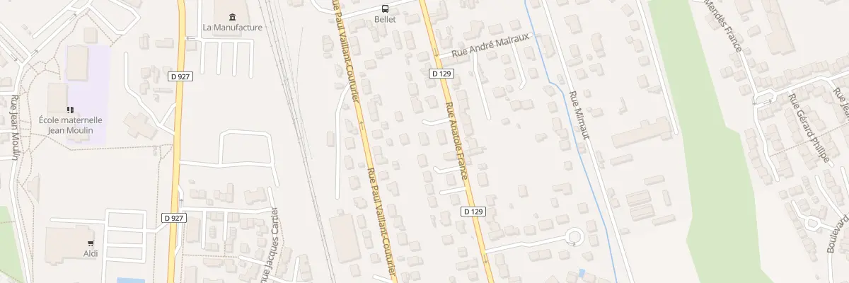 Plan du 124 Rue Anatole France à Méru