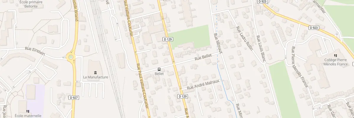 Plan du 16 Rue Bellet à Méru