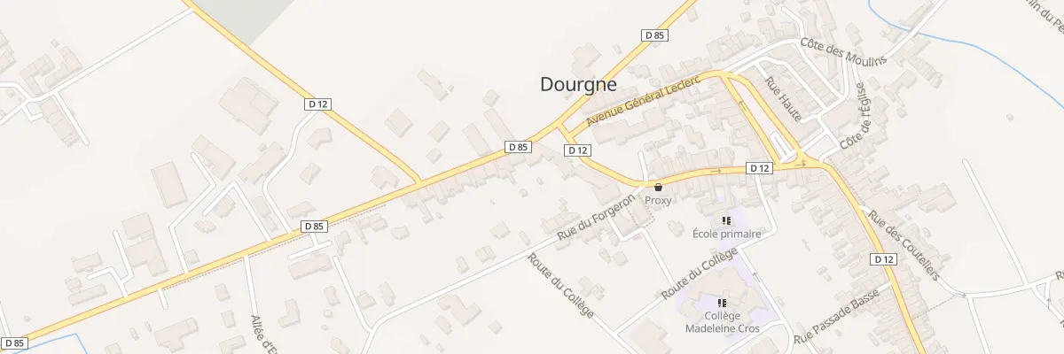 Plan du 3 Av du 19 Mars 1962 à Dourgne