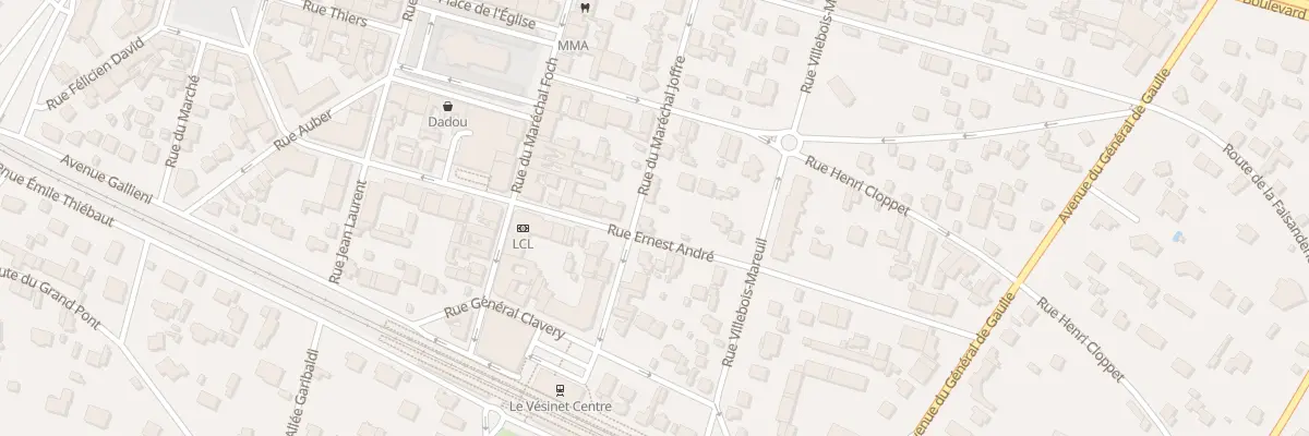 Plan du 10 Rue du Maréchal Joffre au Vésinet