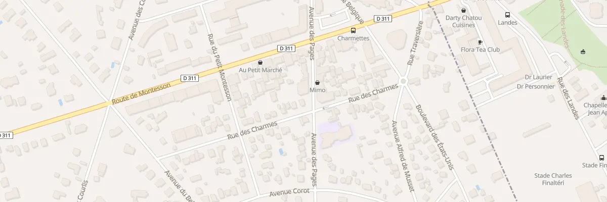 Plan du 12 Rue des Charmes au Vésinet