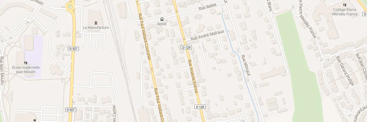 Plan du 116 Rue Anatole France à Méru