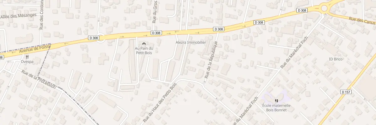 Plan du 6 Rue du Haut des Petits Bois à Maisons-Laffitte