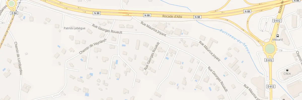 Plan du 48 Rue Georges Rouault à Albi