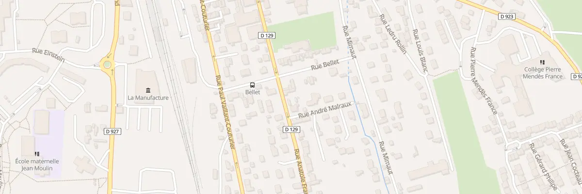 Plan du 125 Rue Anatole France à Méru