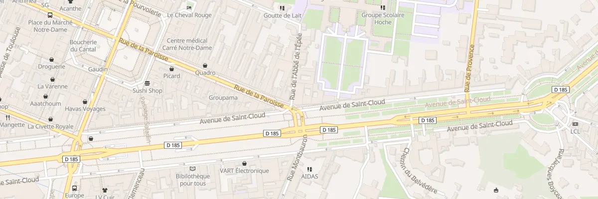 Plan du 67 Av de Saint-Cloud à Versailles