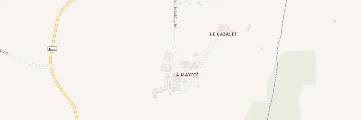 Plan du 5213 La Mayrie à Trévien