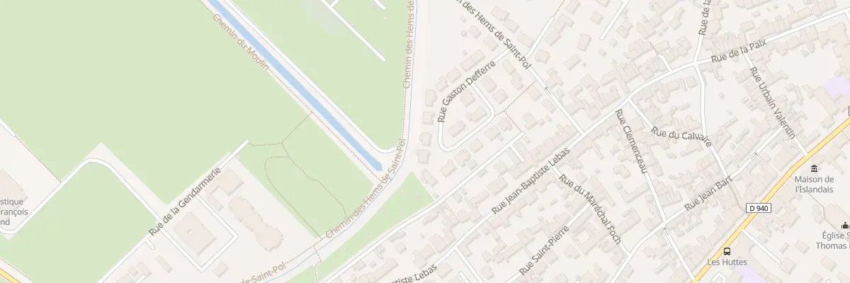 Plan du 14 Rue Gaston Defferre à Gravelines