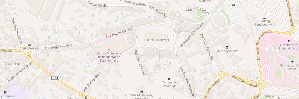 Plan du 39 Pl Foirail Castelviel à Albi