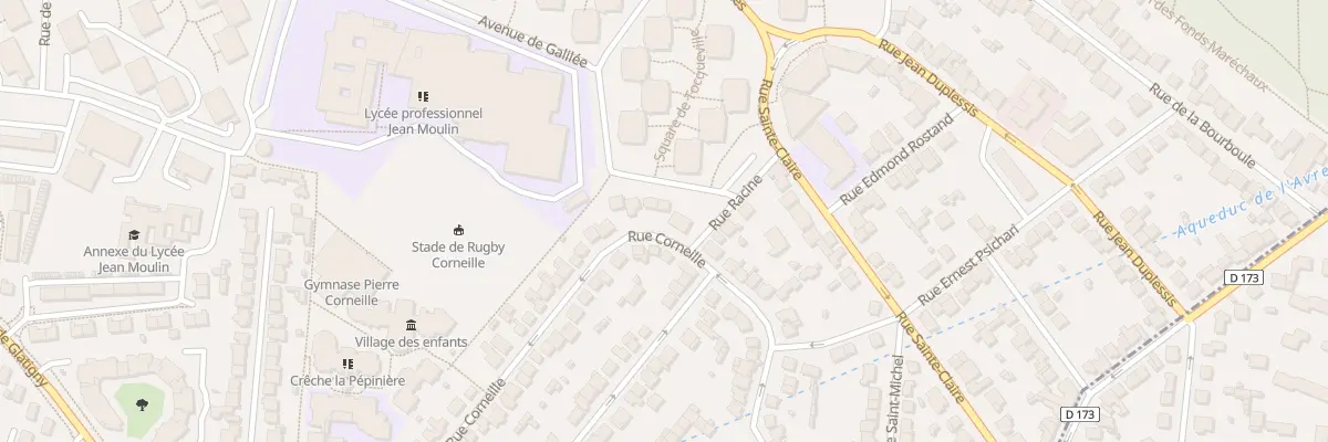 Plan du 61B Rue Corneille au Chesnay-Rocquencourt