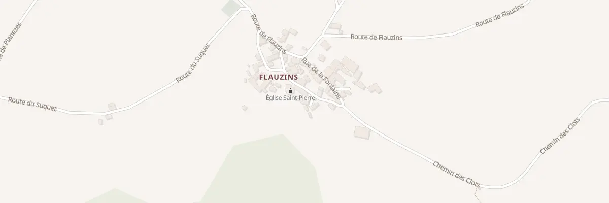 Plan du 75 Flauzins à Lescure-Jaoul
