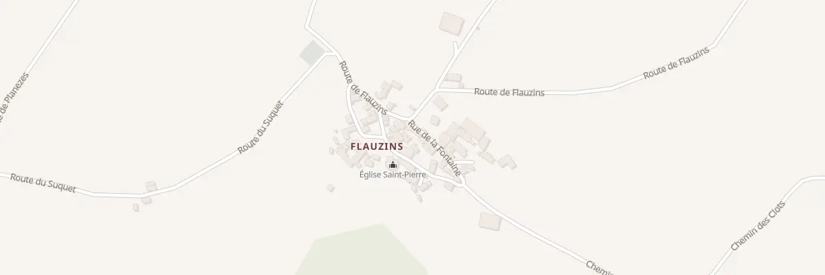 Plan du 84 Flauzins à Lescure-Jaoul