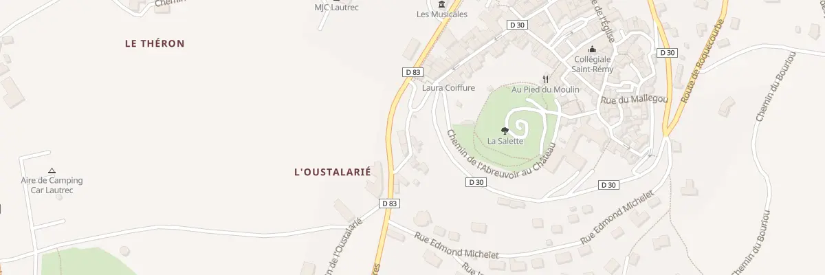 Plan du 1 Rue du Barry à Lautrec