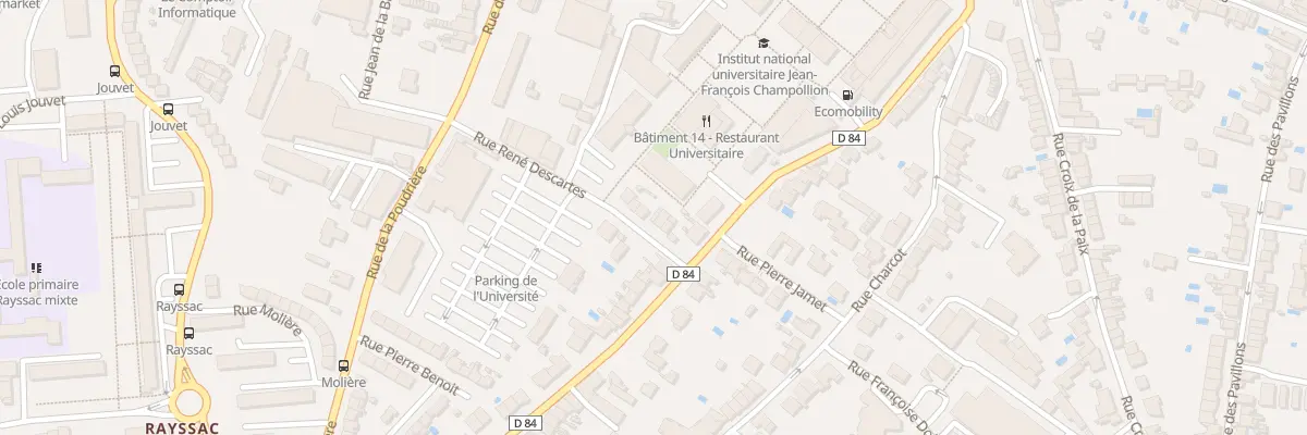 Plan du 4 Rue Descartes à Albi