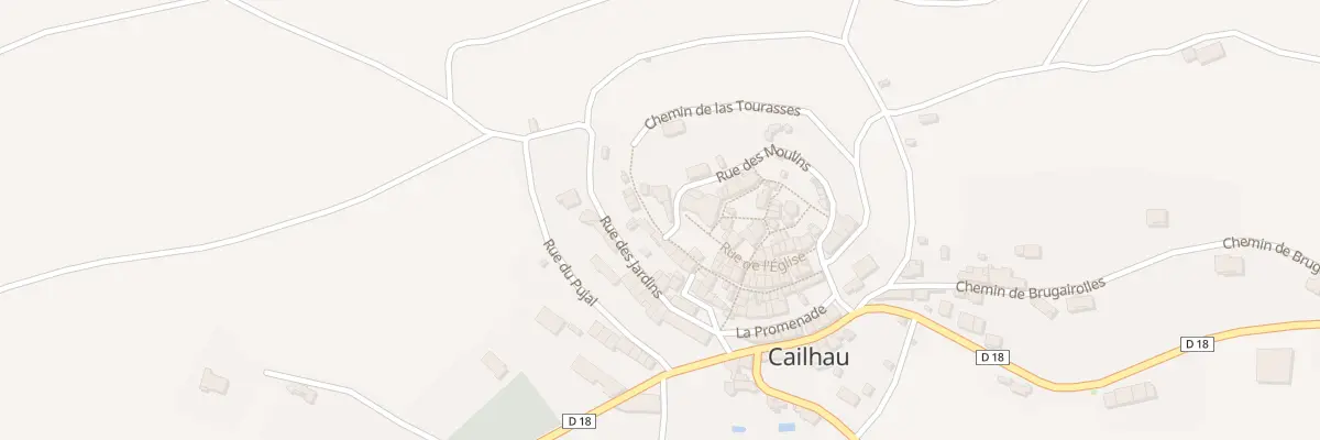 Plan du 43 Le Village à Cailhau