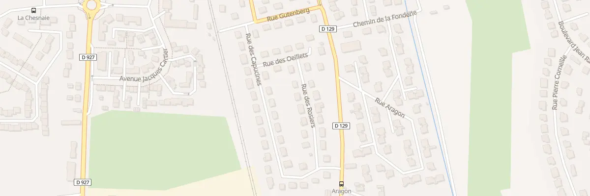 Plan du 6 Rue des Rosiers à Méru