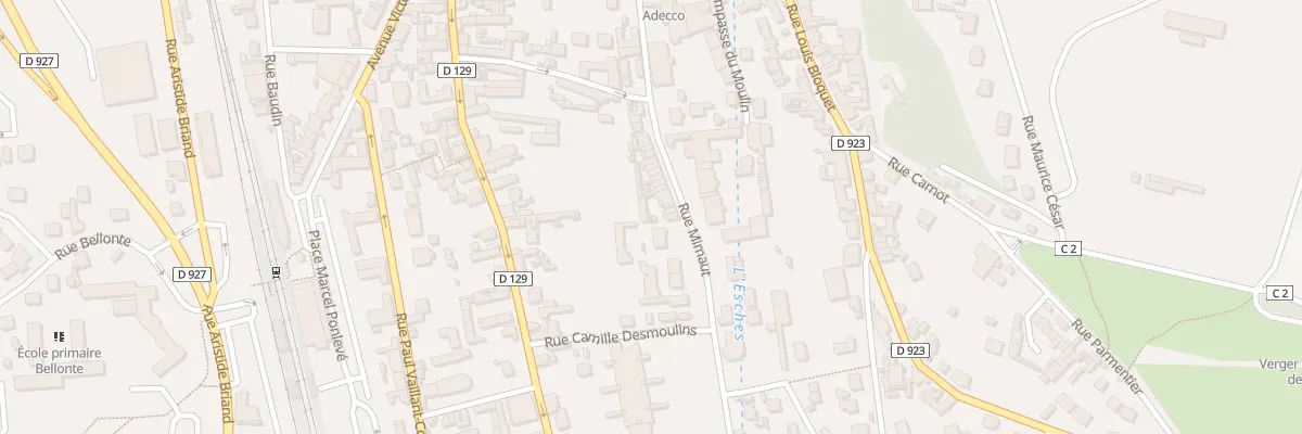 Plan du 50 Rue Mimaut à Méru