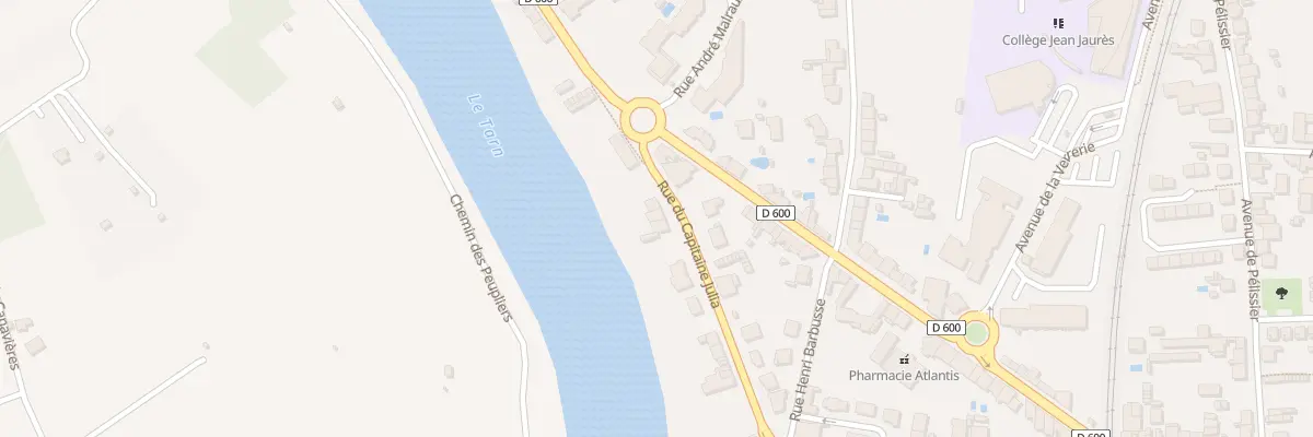 Plan du 181 Rue Capitaine Julia à Albi