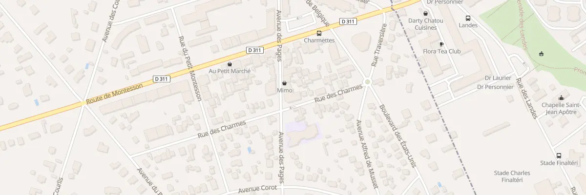 Plan du 10T Rue des Charmes au Vésinet