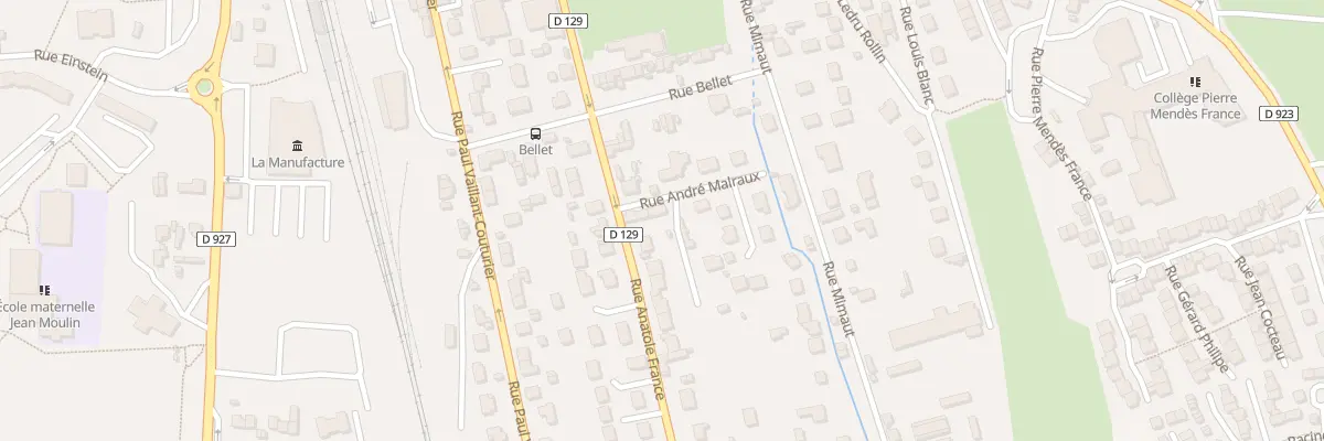 Plan du 2B Rue André Malraux à Méru