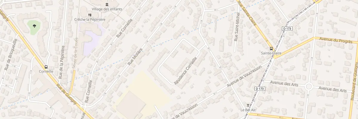 Plan du 80 Rue Corneille au Chesnay-Rocquencourt